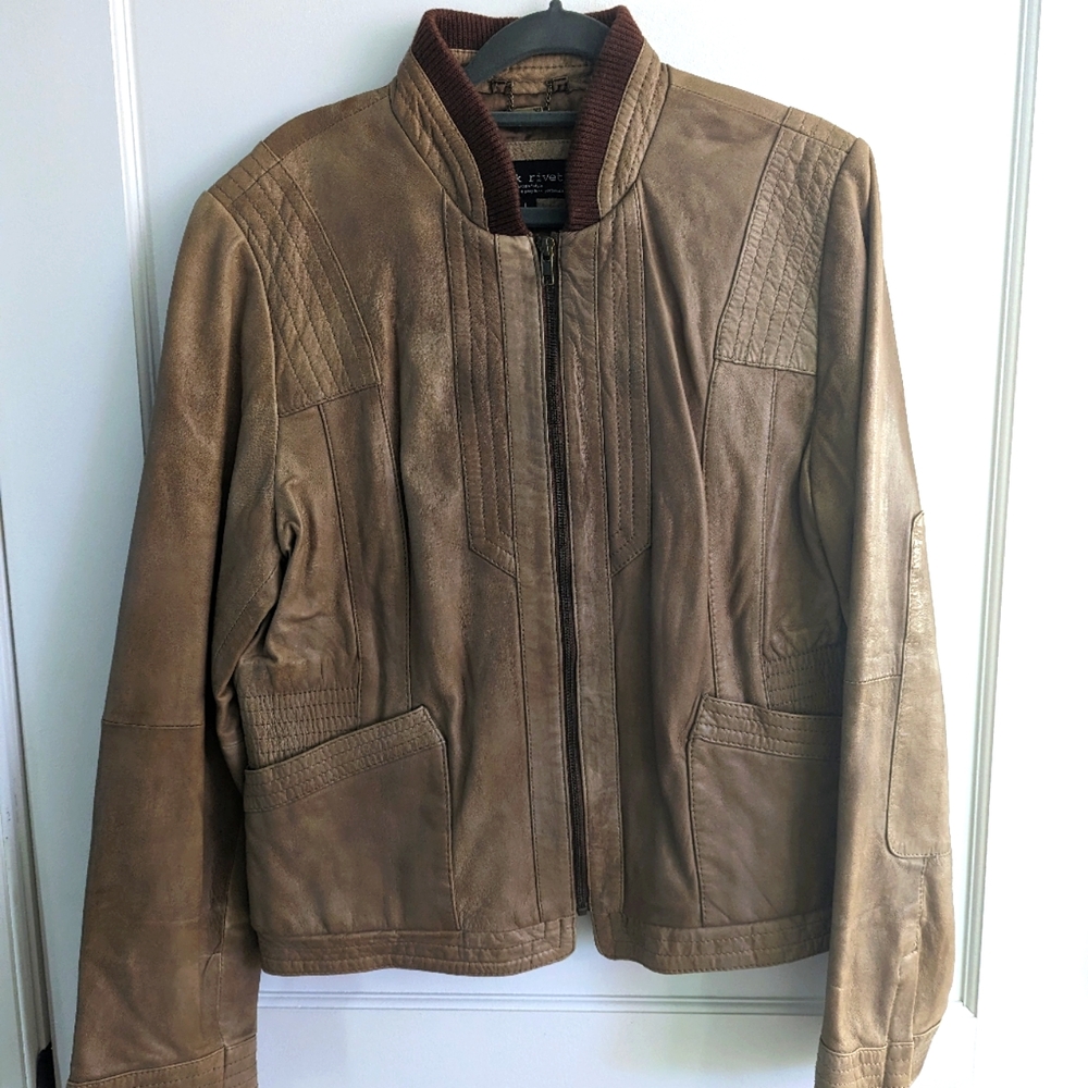 Black Rivet Leather Jacket